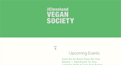 Desktop Screenshot of clevelandvegansociety.org