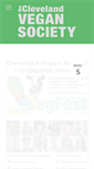 Mobile Screenshot of clevelandvegansociety.org