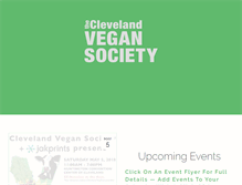 Tablet Screenshot of clevelandvegansociety.org